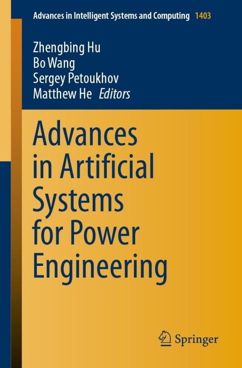 Cover image for book Advances in Artificial Systems for Power Engineering
