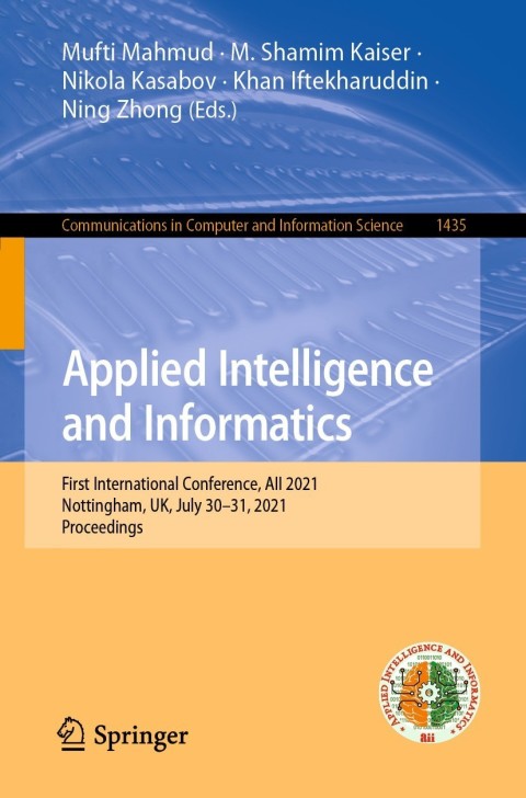 Cover image for book Applied Intelligence and Informatics