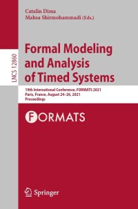 Cover image: Formal Modeling and Analysis of Timed Systems 9783030850364