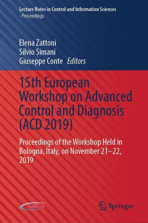 Cover image for book 15th European Workshop on Advanced Control and Diagnosis (ACD 2019)