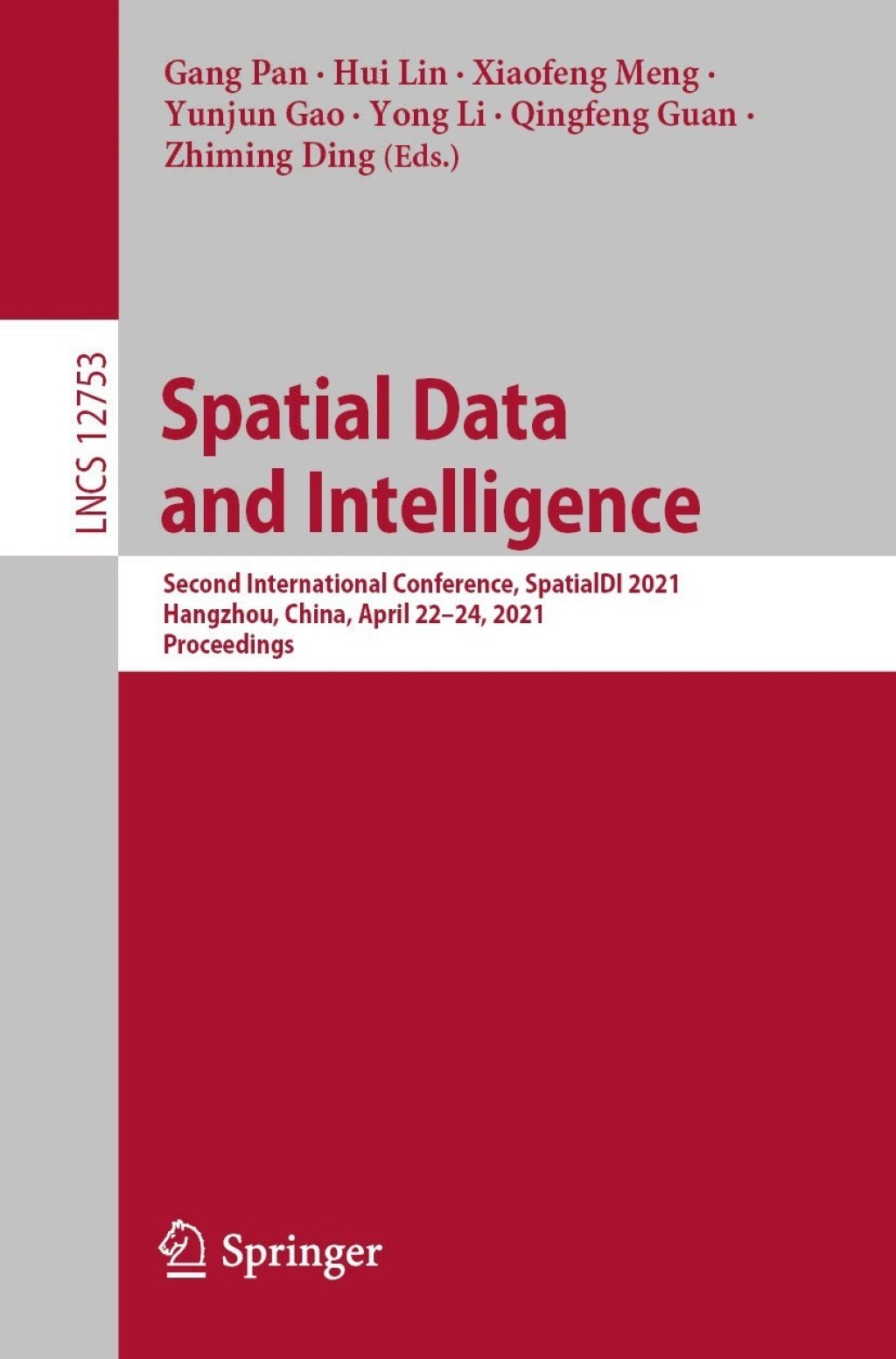 Spatial Data and Intelligence (eBook)