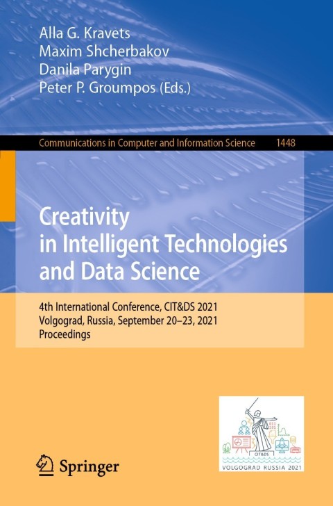 Cover image for book Creativity in Intelligent Technologies and Data Science