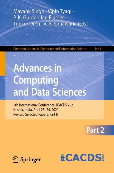 Cover image for book Advances in Computing and Data Sciences