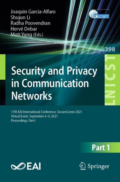 Cover image for book Security and Privacy in Communication Networks