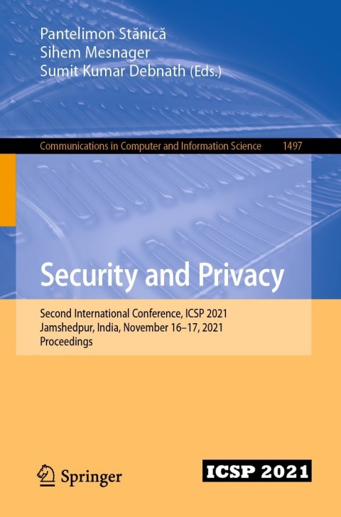Cover image for book Security and Privacy