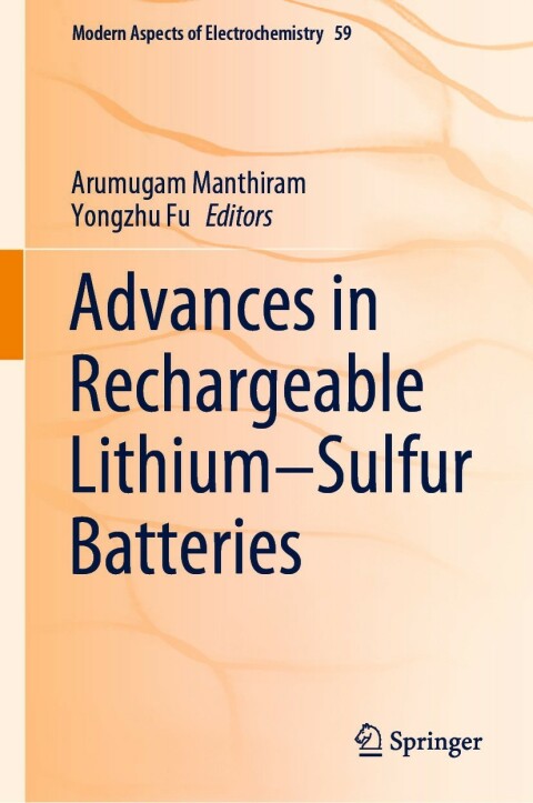 Cover image for book Advances in Rechargeable Lithium–Sulfur Batteries