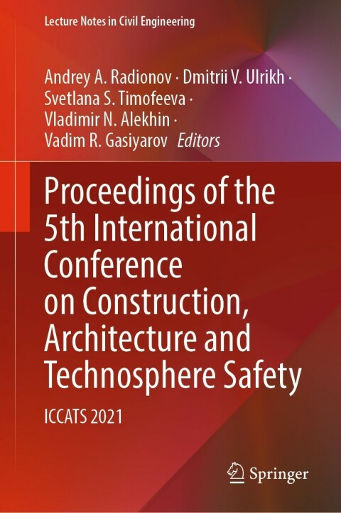 Cover image for book Proceedings of the 5th International Conference on Construction, Architecture and Technosphere Safety