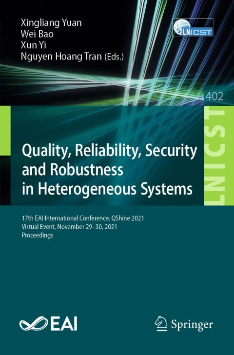 Cover image for book Quality, Reliability, Security and Robustness in Heterogeneous Systems