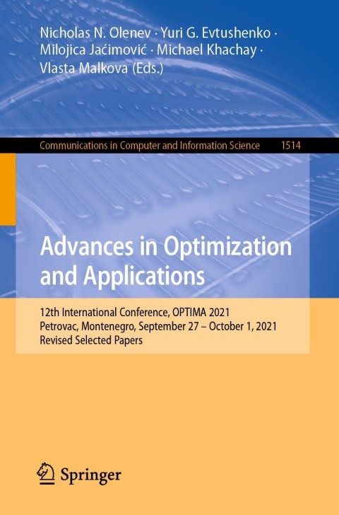 Cover image for book Advances in Optimization and Applications