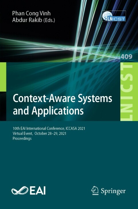 Cover image for book Context-Aware Systems and Applications