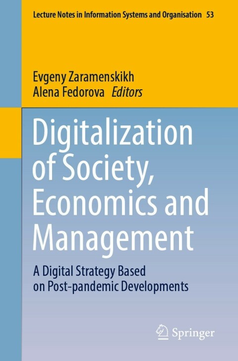 Cover image for book Digitalization of Society, Economics and Management