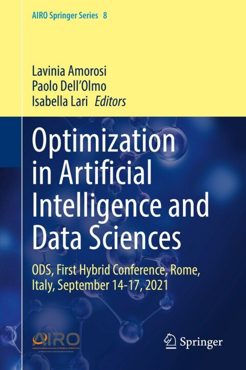 Cover image for book Optimization in Artificial Intelligence and Data Sciences
