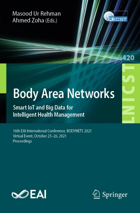 Cover image for book Body Area Networks. Smart IoT and Big Data for Intelligent Health Management