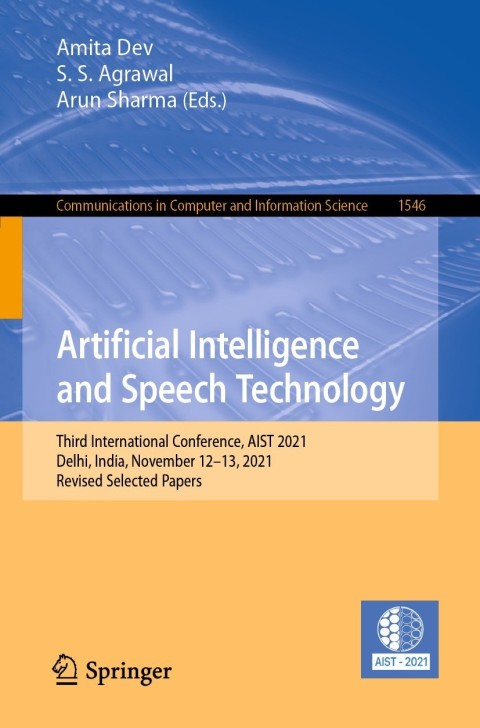Cover image for book Artificial Intelligence and Speech Technology