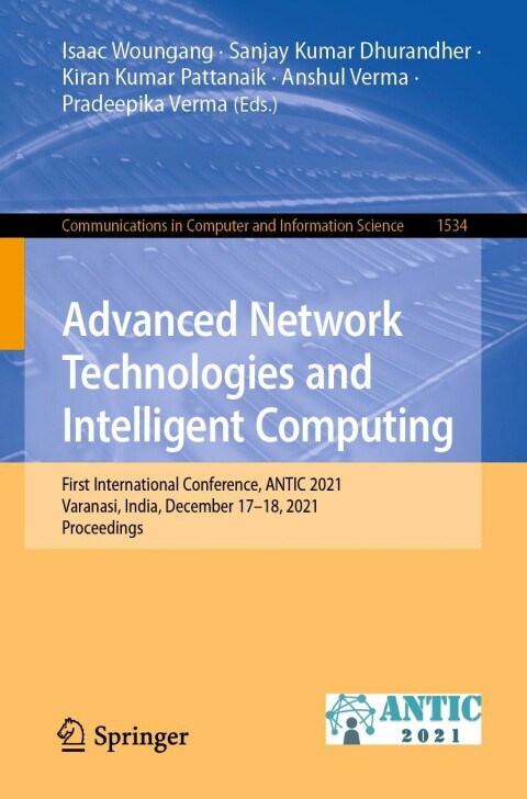 Cover image for book Advanced Network Technologies and Intelligent Computing