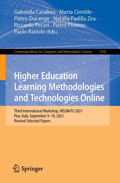 Cover image for book Higher Education Learning Methodologies and Technologies Online