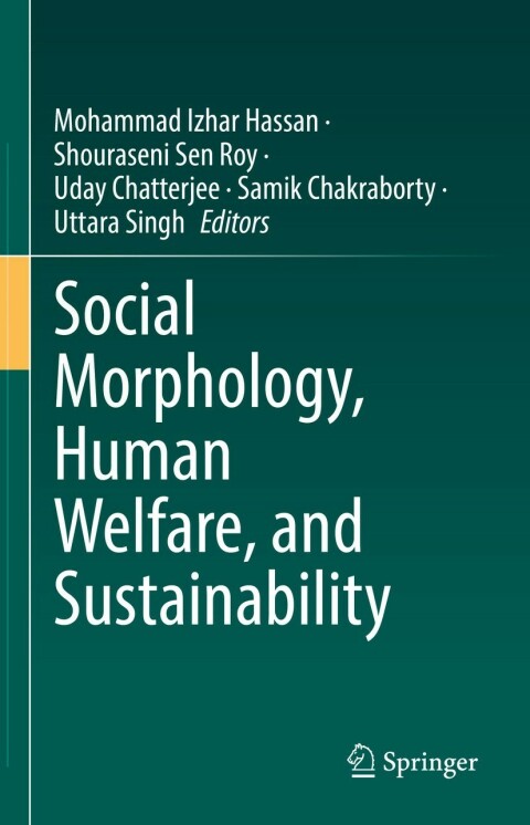 Cover image for book Social Morphology, Human Welfare, and Sustainability