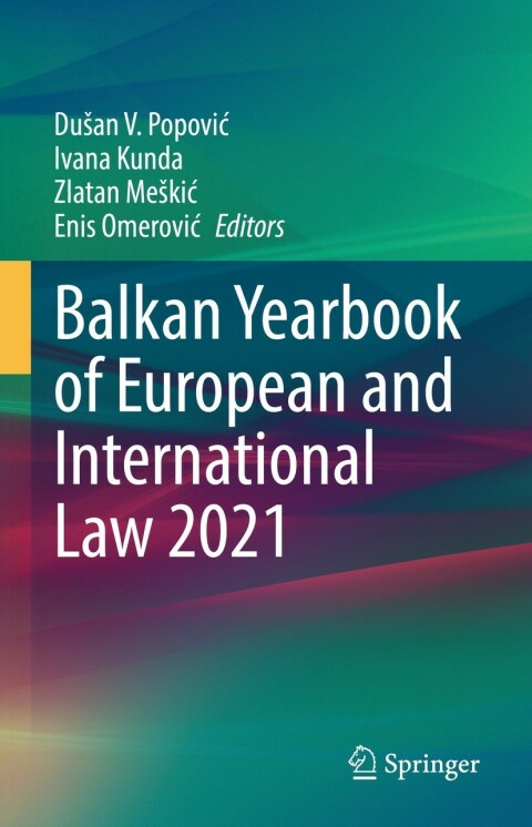 Cover image for book Balkan Yearbook of European and International Law 2021
