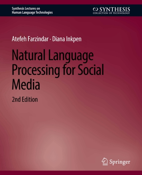 Cover image for book Natural Language Processing for Social Media, Second Edition