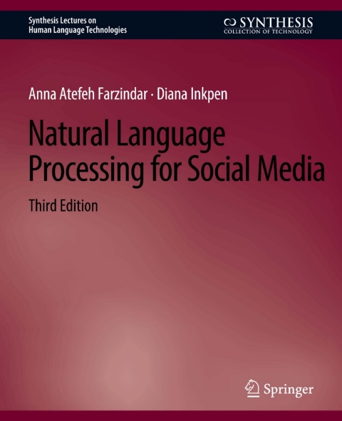 Cover image for book Natural Language Processing for Social Media, Third Edition