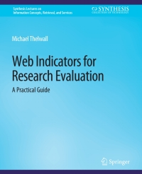 Imagen de portada: Web Indicators for Research Evaluation 9783031002199