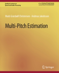 Cover image: Multi-Pitch Estimation 9783031014307