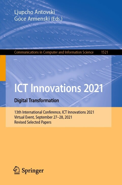 Cover image for book ICT Innovations 2021. Digital Transformation