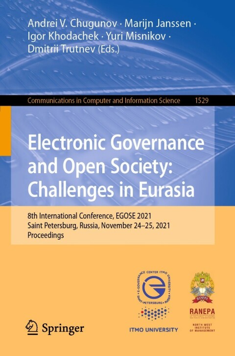 Cover image for book Electronic Governance and Open Society: Challenges in Eurasia