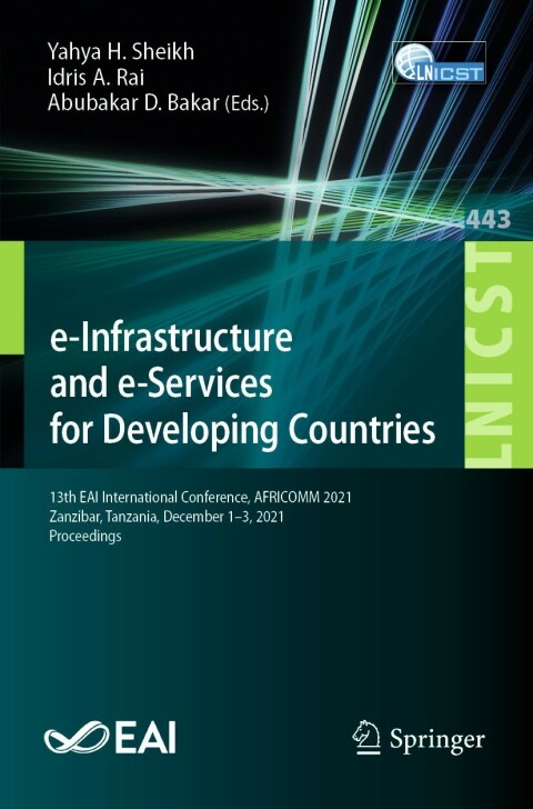 Cover image for book e-Infrastructure and e-Services for Developing Countries