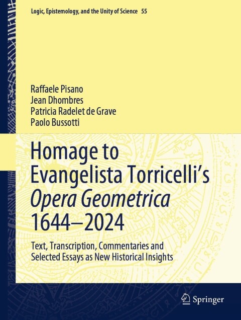 Cover image for book Homage to Evangelista Torricelli’s Opera Geometrica 1644–2024