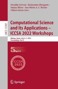 Cover image: Computational Science and Its Applications – ICCSA 2022 Workshops 9783031105470
