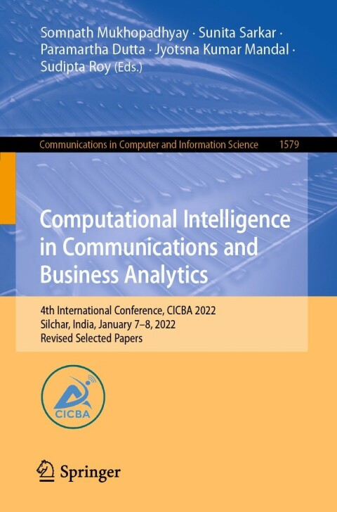Cover image for book Computational Intelligence in Communications and Business Analytics