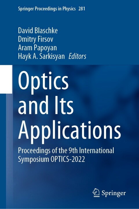 Cover image for book Optics and Its Applications