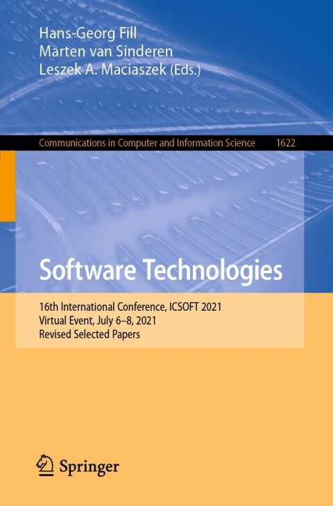 Cover image for book Software Technologies