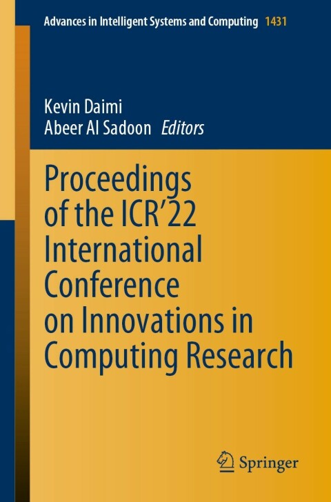 Cover image for book Proceedings of the ICR’22 International Conference on Innovations in Computing Research