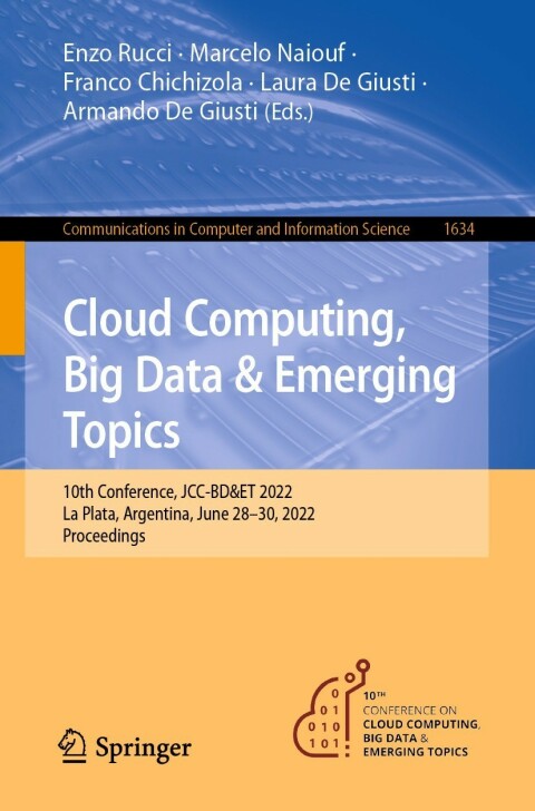 Cover image for book Cloud Computing, Big Data & Emerging Topics