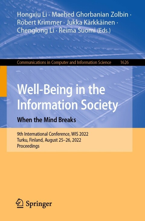 Cover image for book Well-Being in the Information Society: When the Mind Breaks