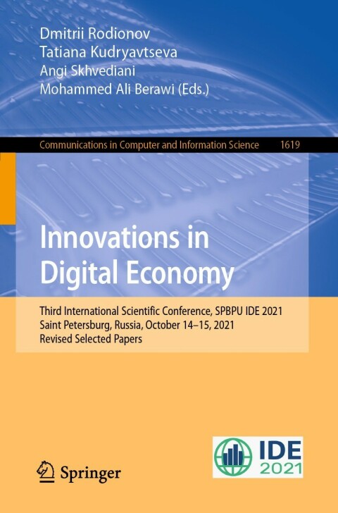 Cover image for book Innovations in Digital Economy