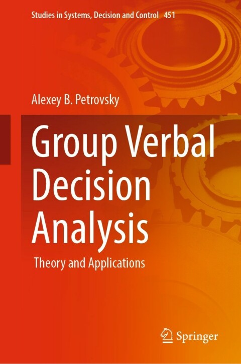 Cover image for book Group Verbal Decision Analysis