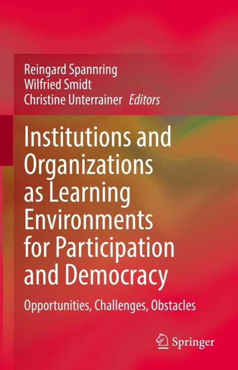 Cover image for book Institutions and Organizations as Learning Environments for Participation and Democracy