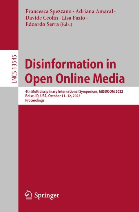 Cover image for book Disinformation in Open Online Media