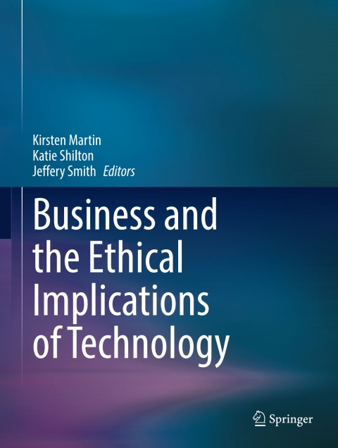 Cover image for book Business and the Ethical Implications of Technology