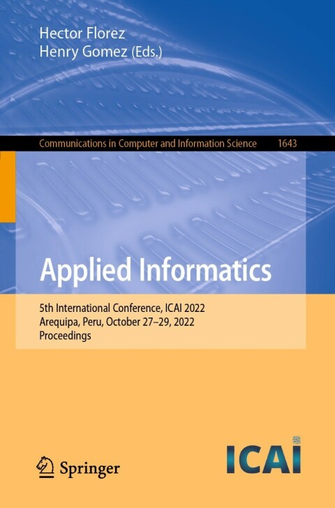 Cover image for book Applied Informatics