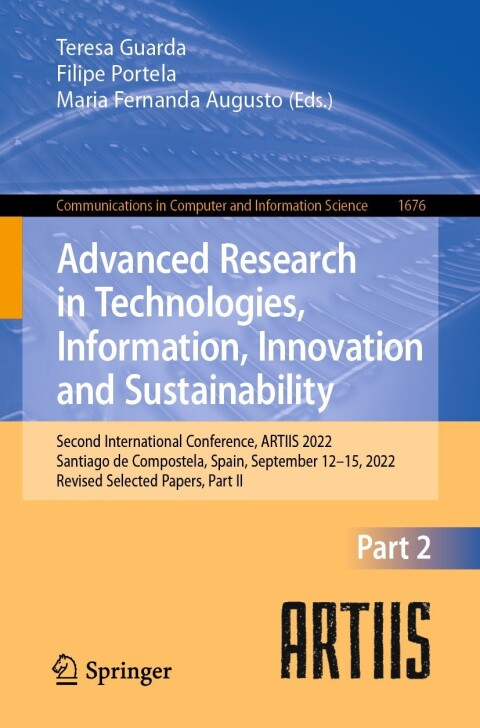 Cover image for book Advanced Research in Technologies, Information, Innovation and Sustainability