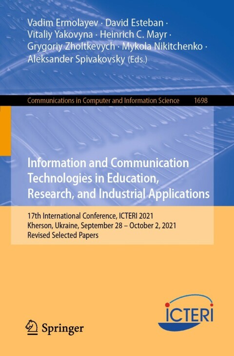 Cover image for book Information and Communication Technologies in Education, Research, and Industrial Applications