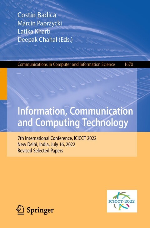 Cover image for book Information, Communication and Computing Technology