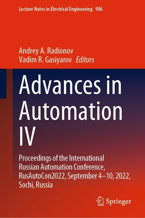 Cover image for book Advances in Automation IV