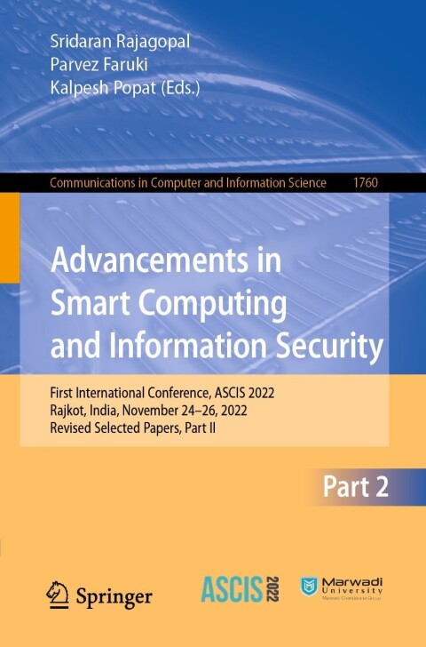Cover image for book Advancements in Smart Computing and Information Security
