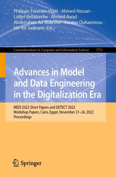Cover image for book Advances in Model and Data Engineering in the Digitalization Era