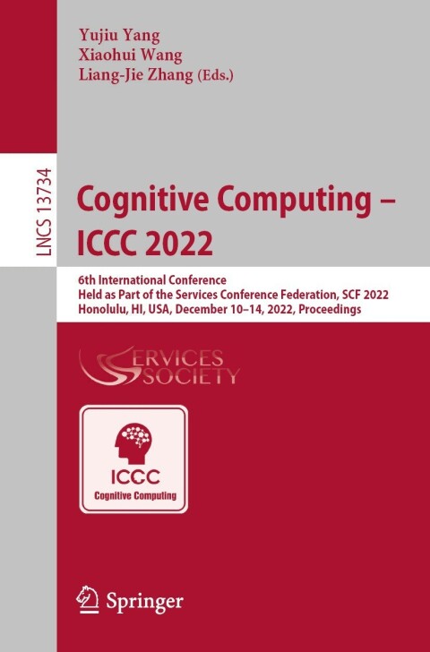 Cover image for book Cognitive Computing – ICCC 2022